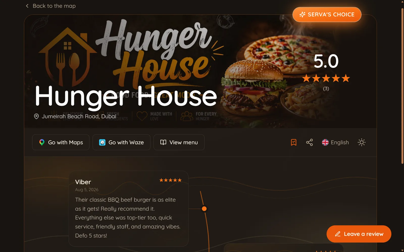Serva Reviews on the desktop